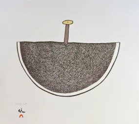 Magic Ulu 2016 Cape Dorset Print, by Ningeokuluk Teevee