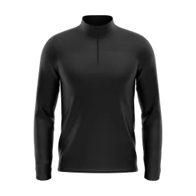 Markka CORE Mid Layer Stretch Knit Quarter Zip Black / Black