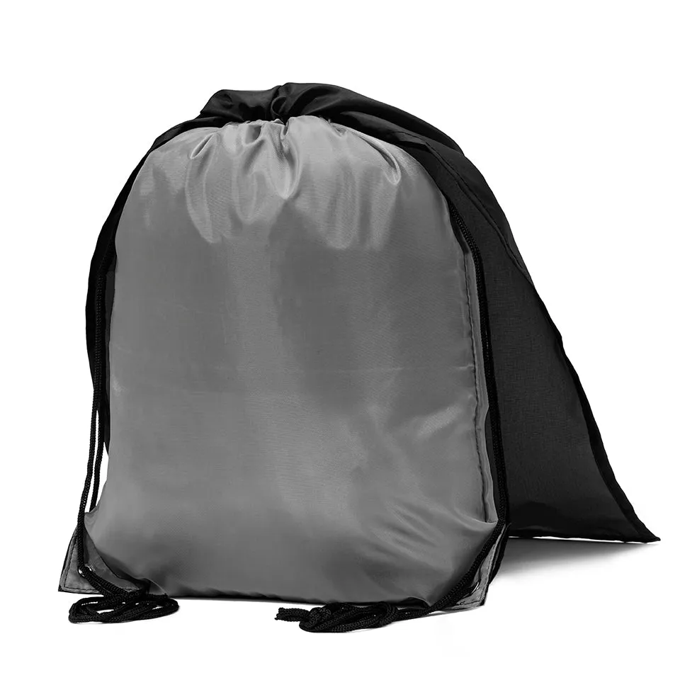 Mato & Hash Polyester Drawstring Cape Bag Blank