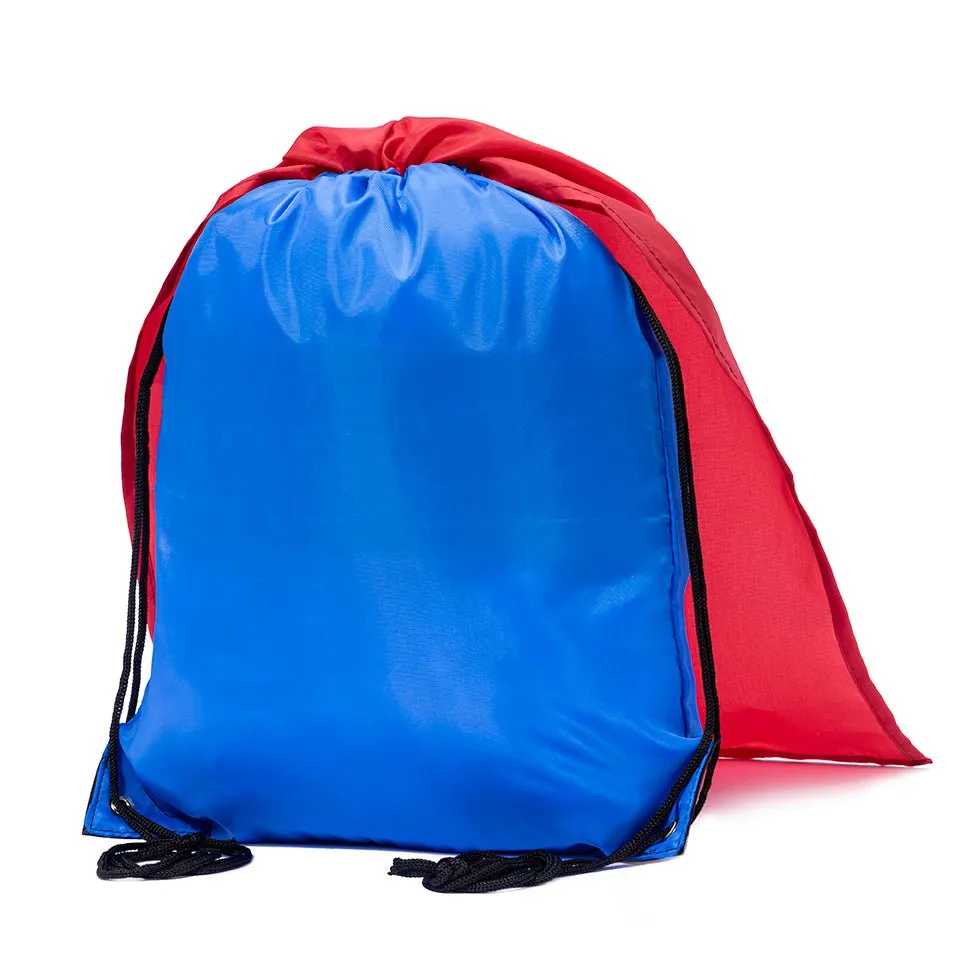 Mato & Hash Polyester Drawstring Cape Bag Blank