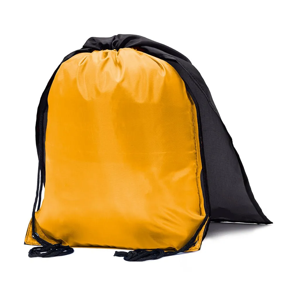 Mato & Hash Polyester Drawstring Cape Bag Blank