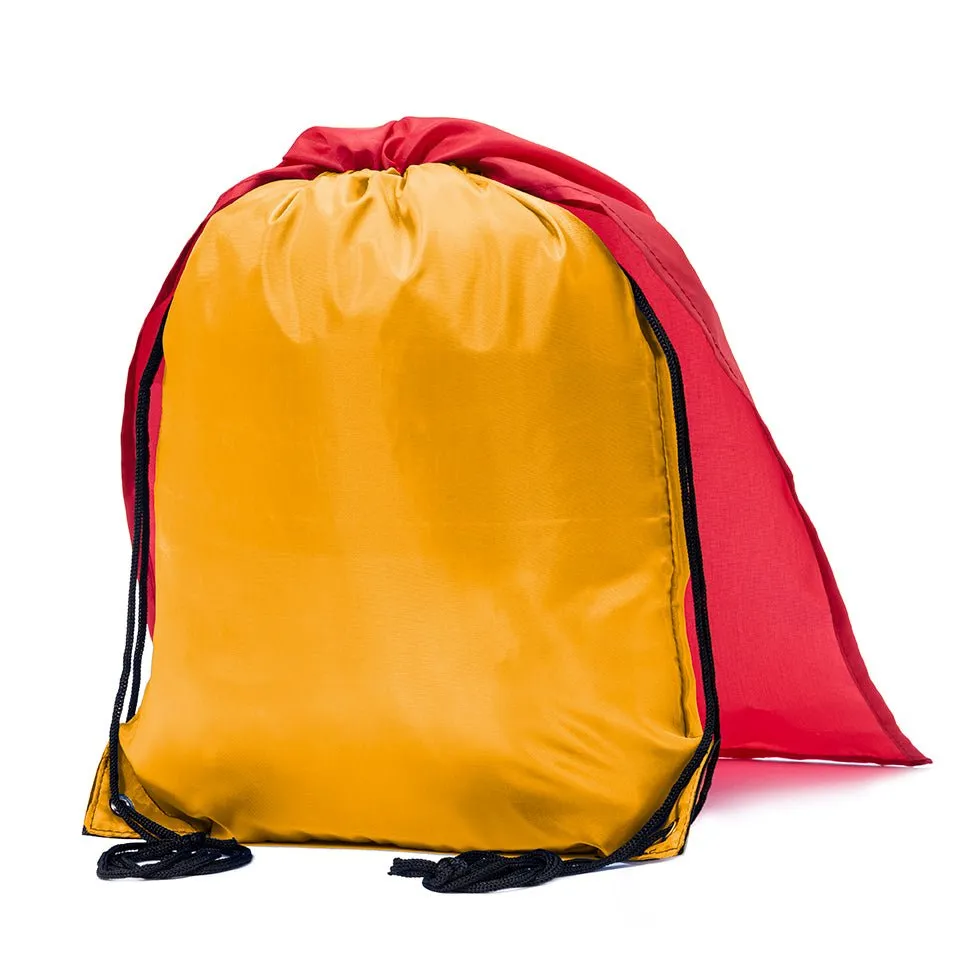 Mato & Hash Polyester Drawstring Cape Bag Blank