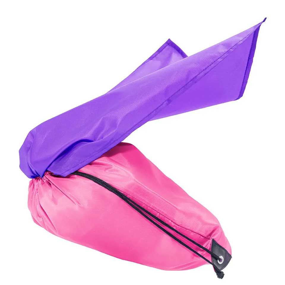 Mato & Hash Polyester Drawstring Cape Bag Blank