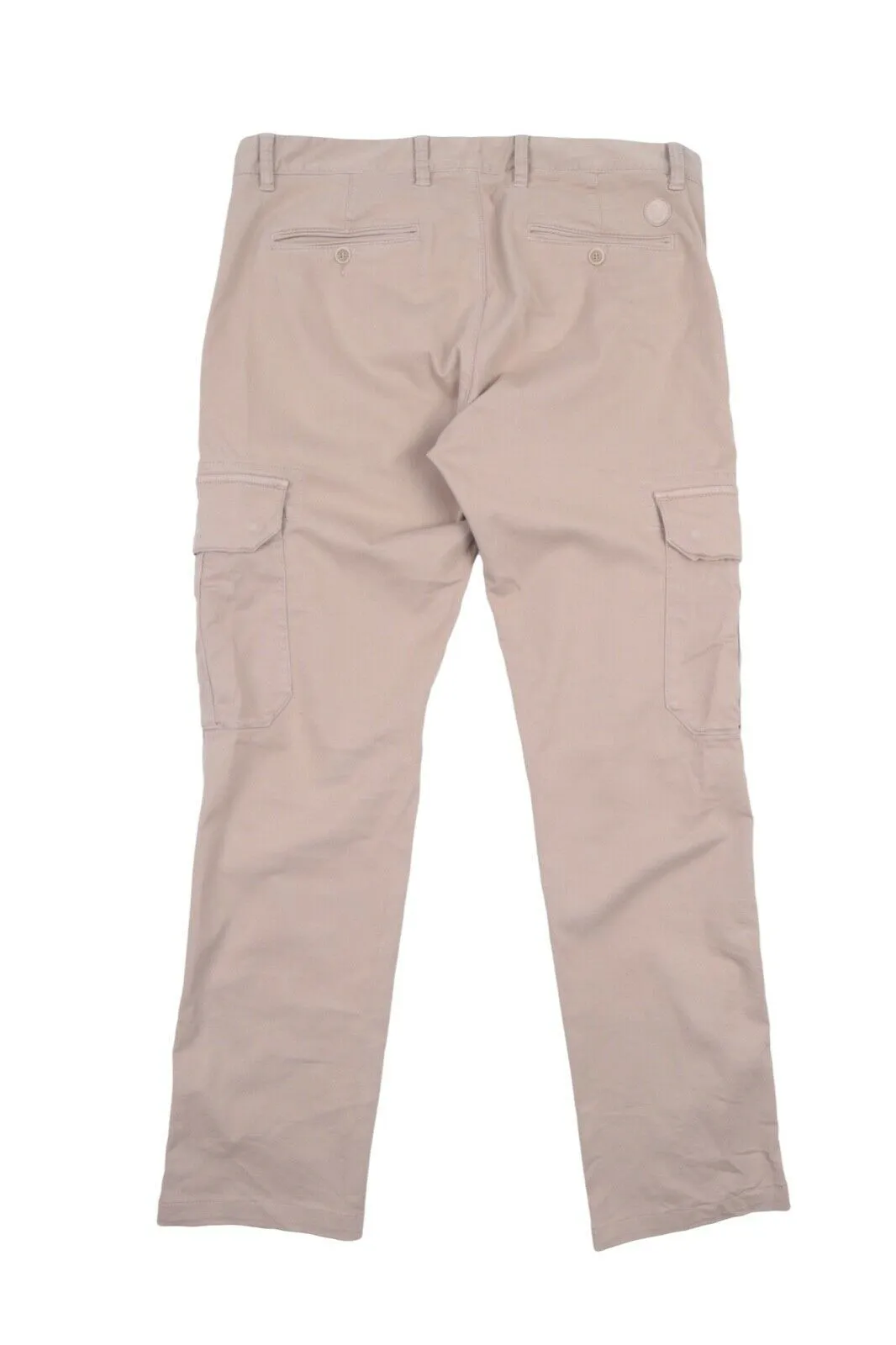 Men's NORTH SAILS Beige Cotton Military Cargo Pants Chino Trousers Size 36