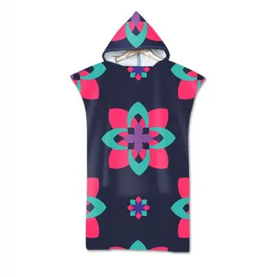 Microfiber Hooded Bath Towel Cloak for Adults Women Bathrobe Bohemian Printed Swimming Beach Towels Surf Poncho Beachwear toalla