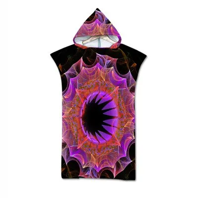 Microfiber Hooded Bath Towel Cloak for Adults Women Bathrobe Bohemian Printed Swimming Beach Towels Surf Poncho Beachwear toalla