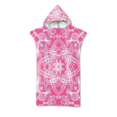 Microfiber Hooded Bath Towel Cloak for Adults Women Bathrobe Bohemian Printed Swimming Beach Towels Surf Poncho Beachwear toalla