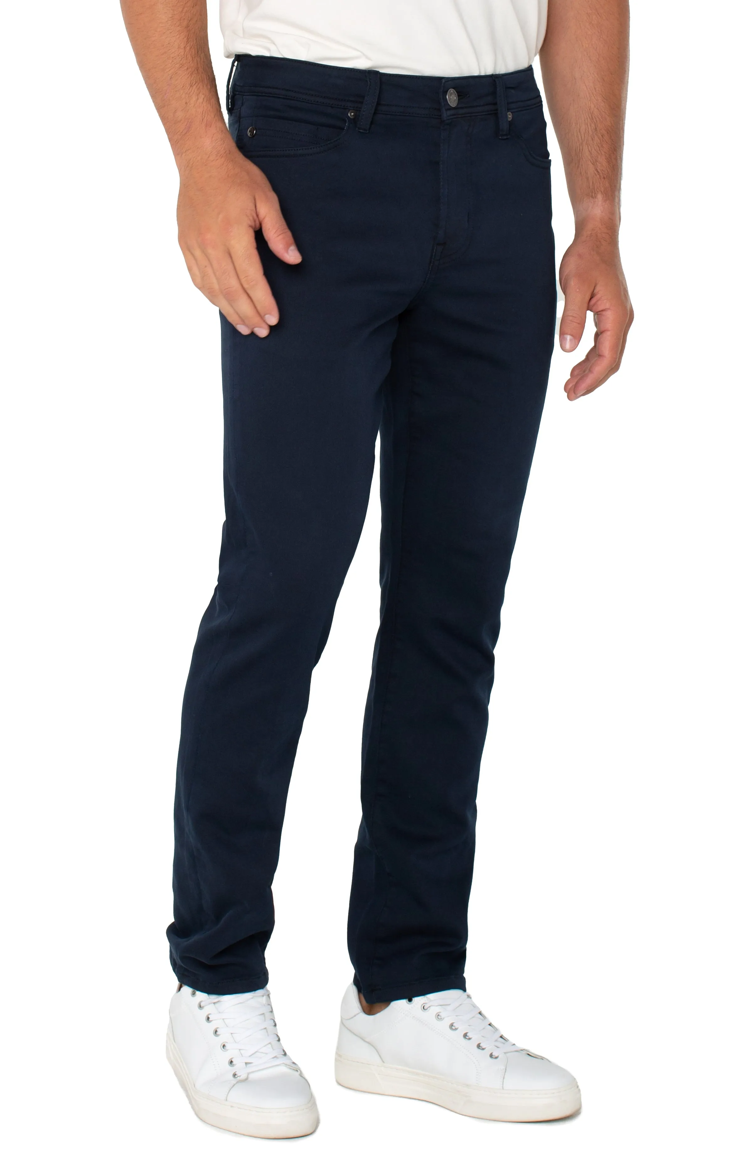 Modern Straight Chino Pant in Navy | Liverpool