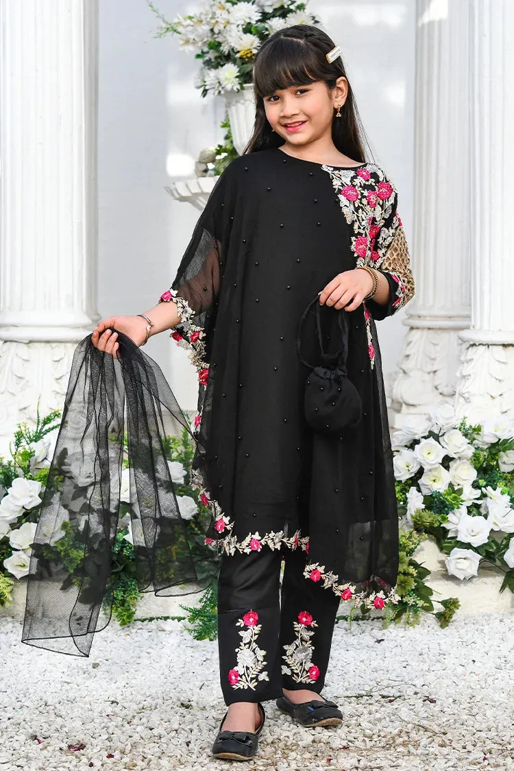 Modest - Pearl Cape Dress - Black