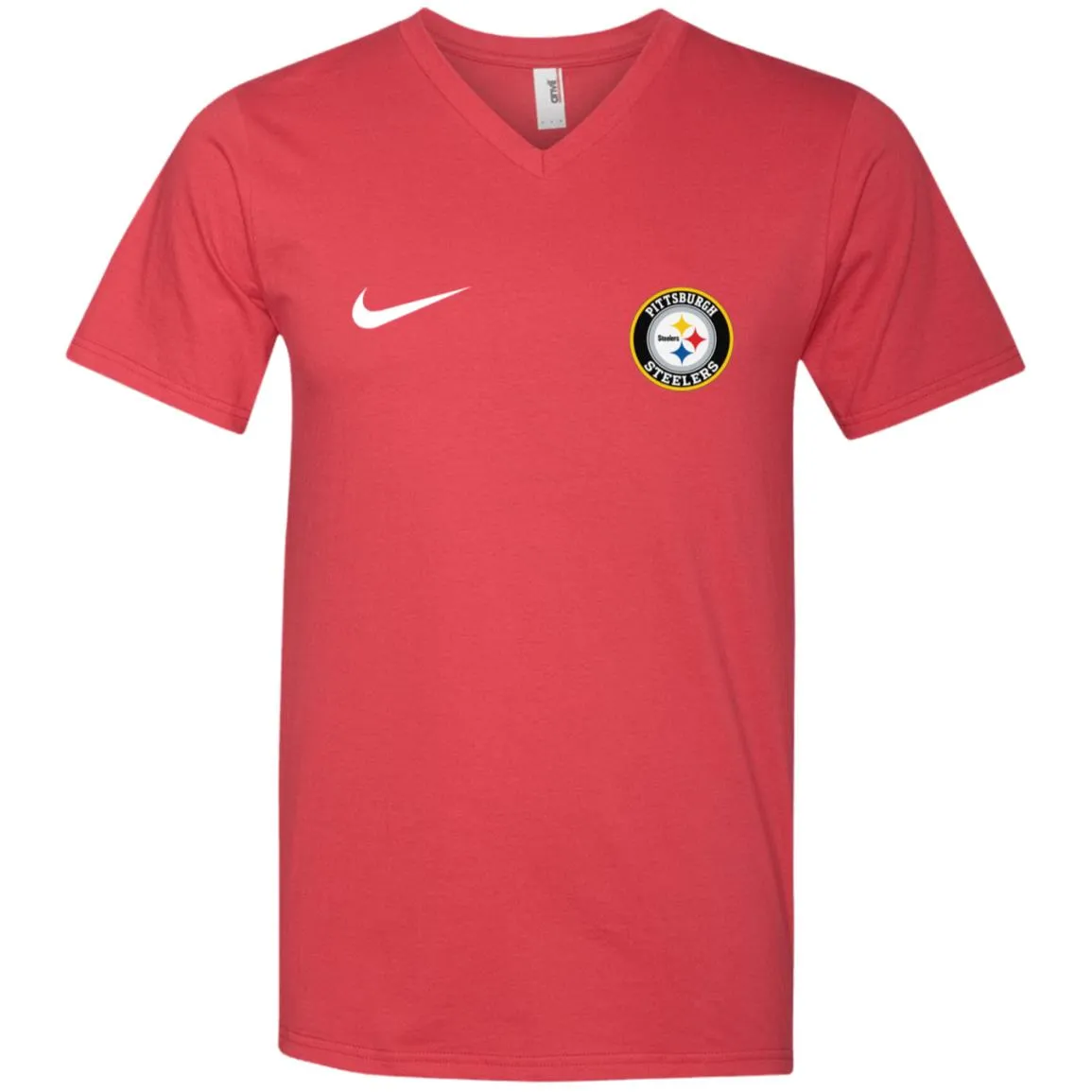 Nike Pittsburgh Steelers Nfl Football Men V-Neck T-Shirt