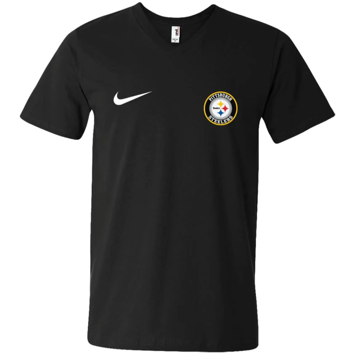 Nike Pittsburgh Steelers Nfl Football Men V-Neck T-Shirt