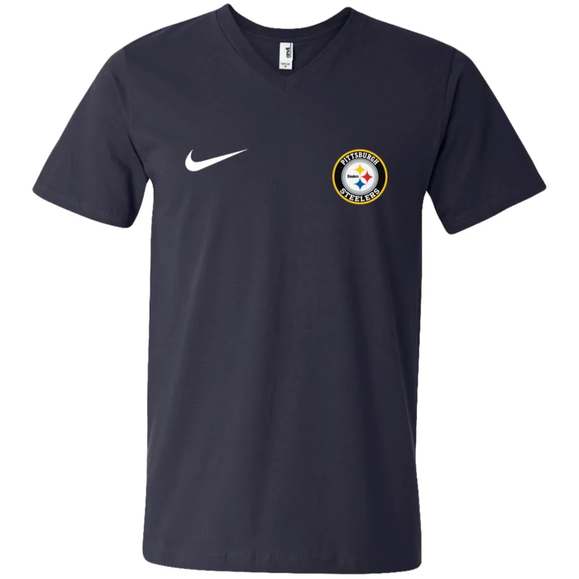 Nike Pittsburgh Steelers Nfl Football Men V-Neck T-Shirt
