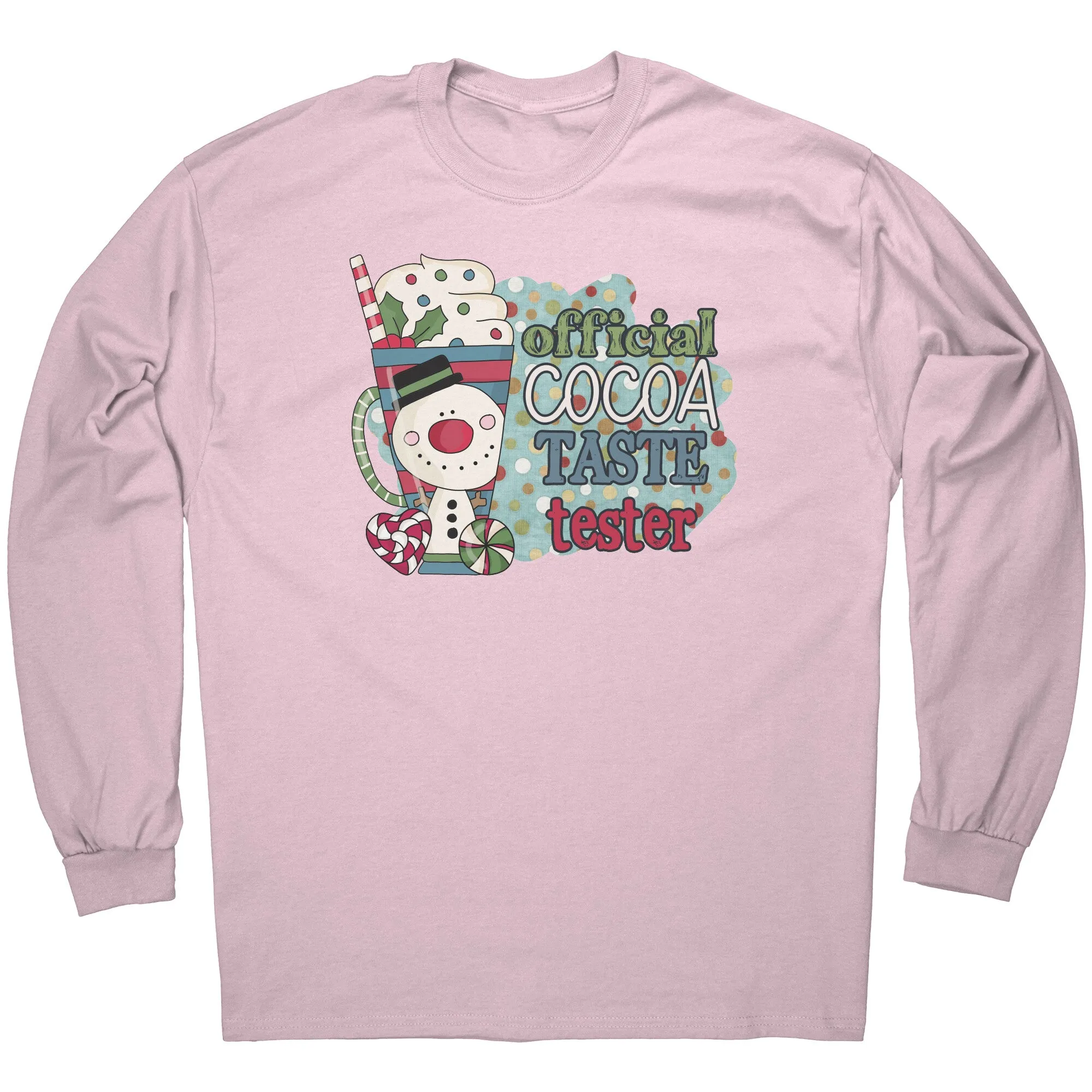Official Cocoa Taste Tester Long Sleeve T-Shirt 10 color choices
