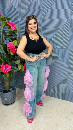 Premium Quality Flower Denim GGR463