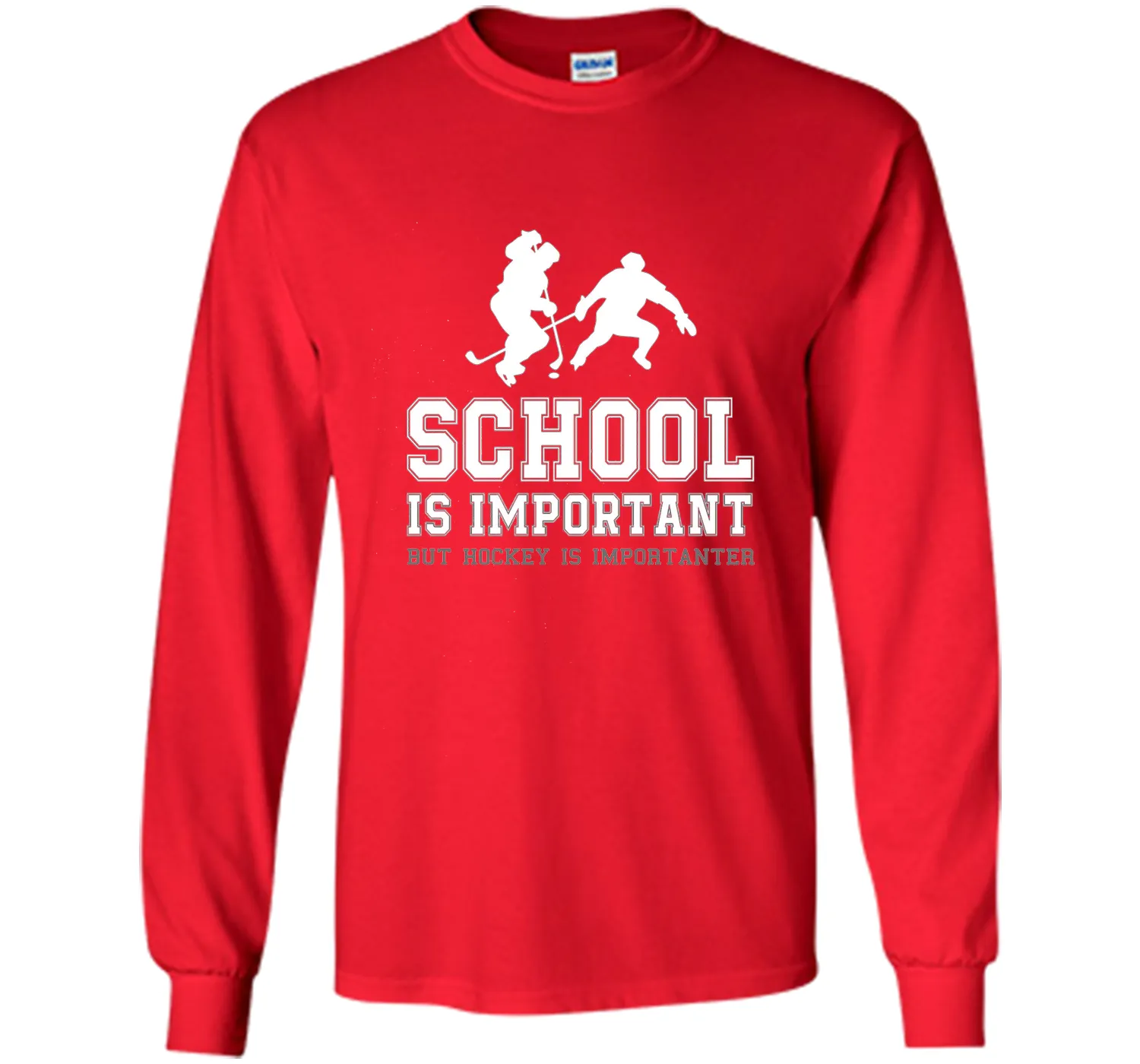 PREMIUM "School is Important Hockey is Importanter" T-shirt