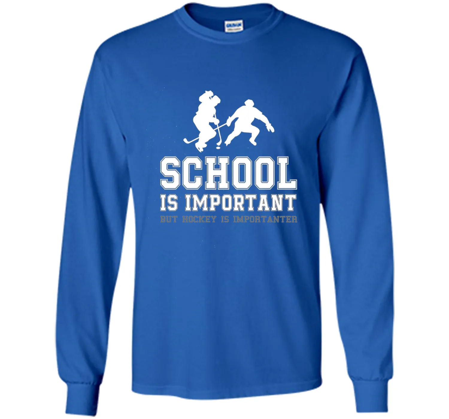 PREMIUM "School is Important Hockey is Importanter" T-shirt