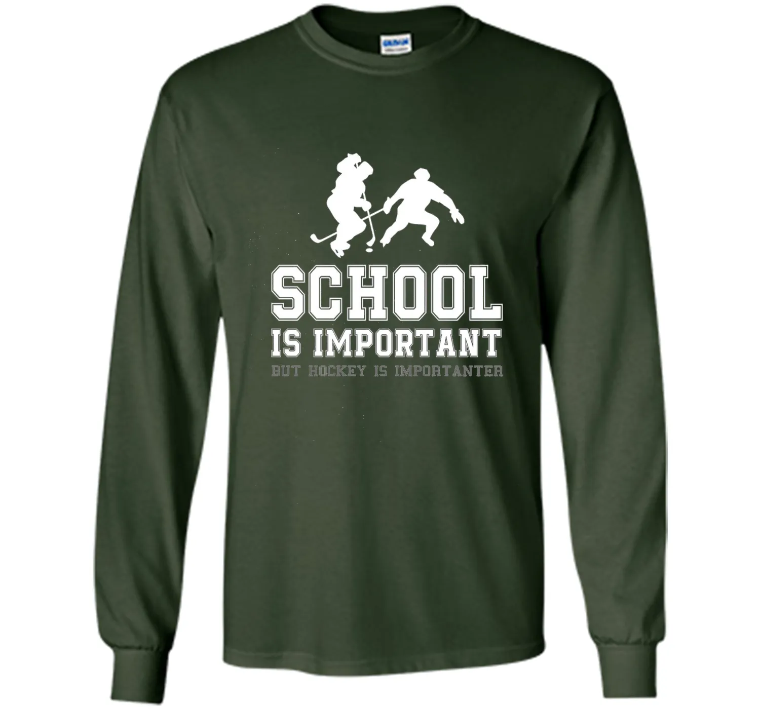 PREMIUM "School is Important Hockey is Importanter" T-shirt