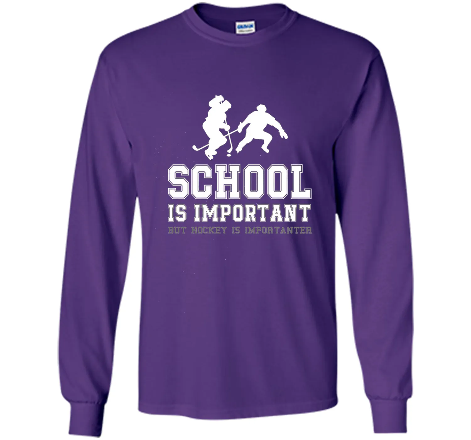 PREMIUM "School is Important Hockey is Importanter" T-shirt