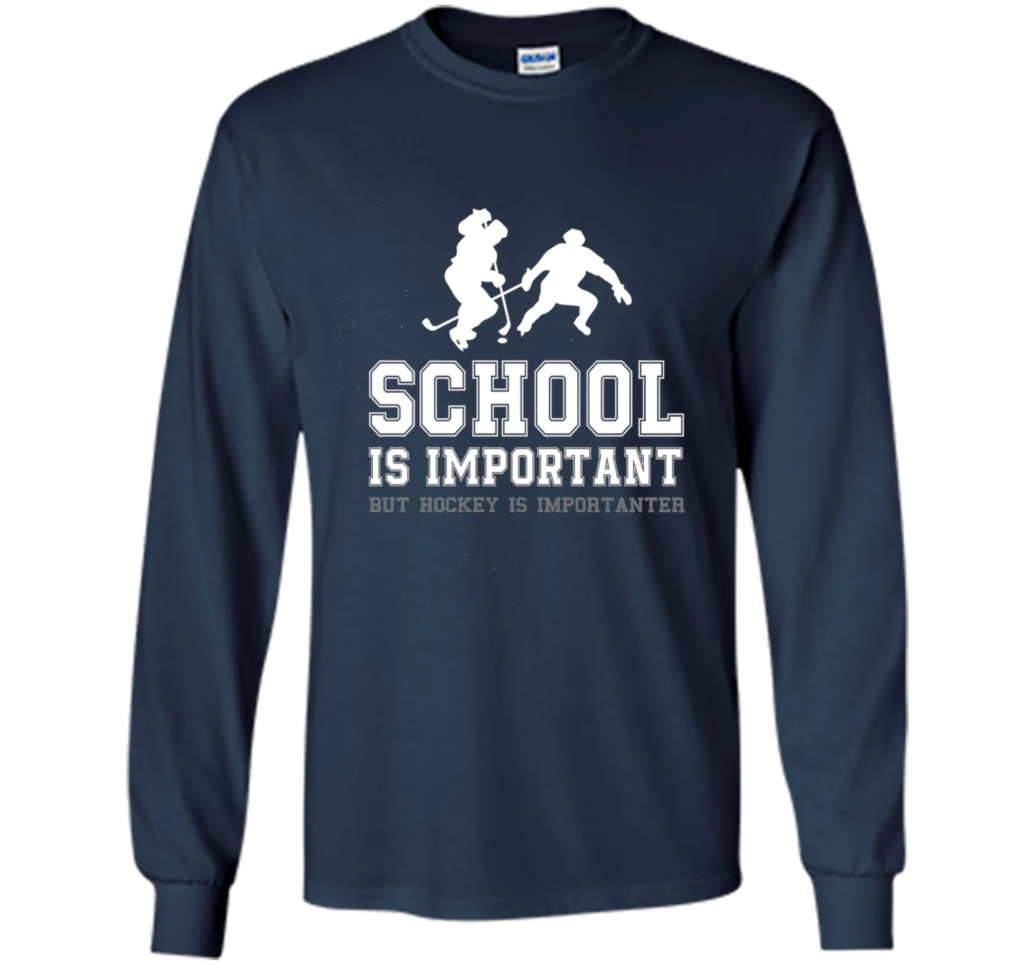 PREMIUM "School is Important Hockey is Importanter" T-shirt