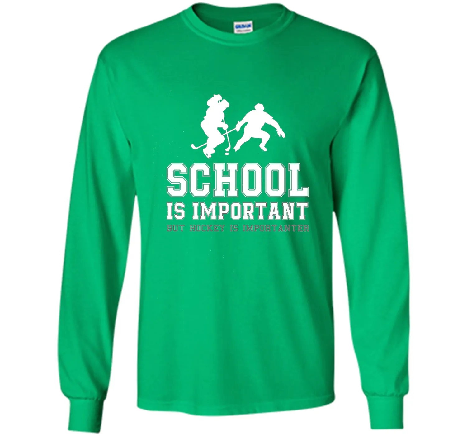 PREMIUM "School is Important Hockey is Importanter" T-shirt