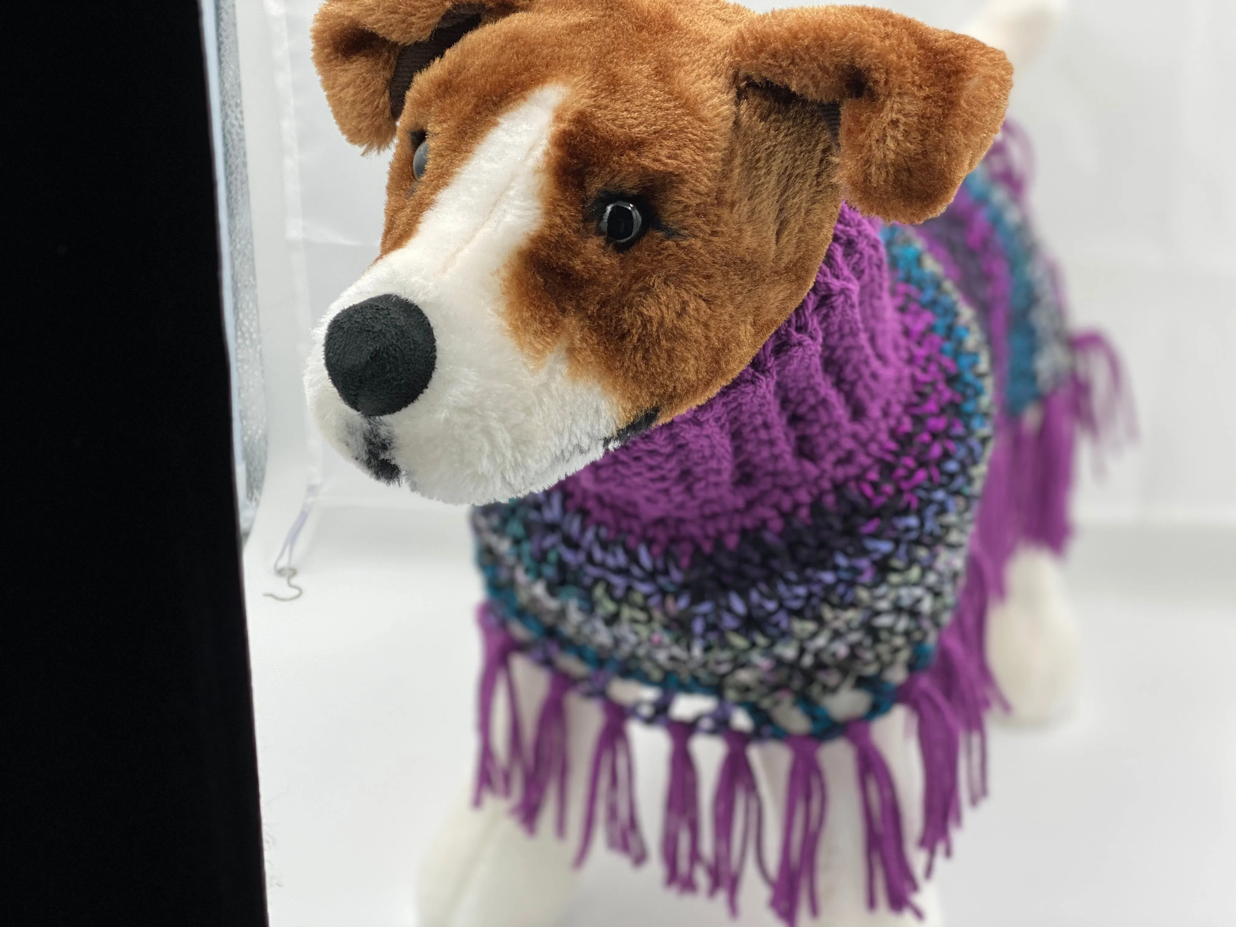Purple Dog Poncho/Sweater