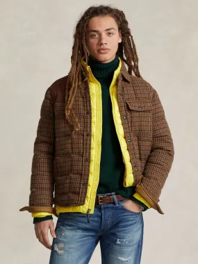 QUILTED DOWN JACKET Brun