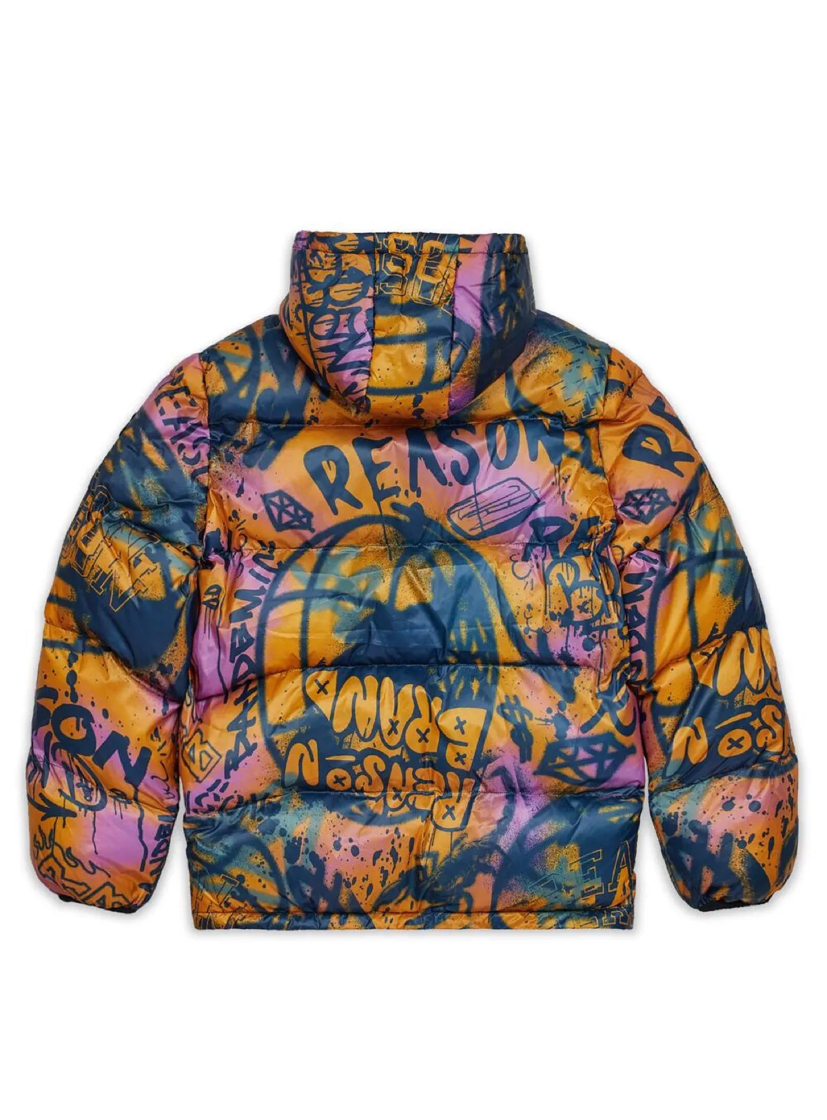 Reason Jacket - Graffiti Puffer - Brown - RCP-08
