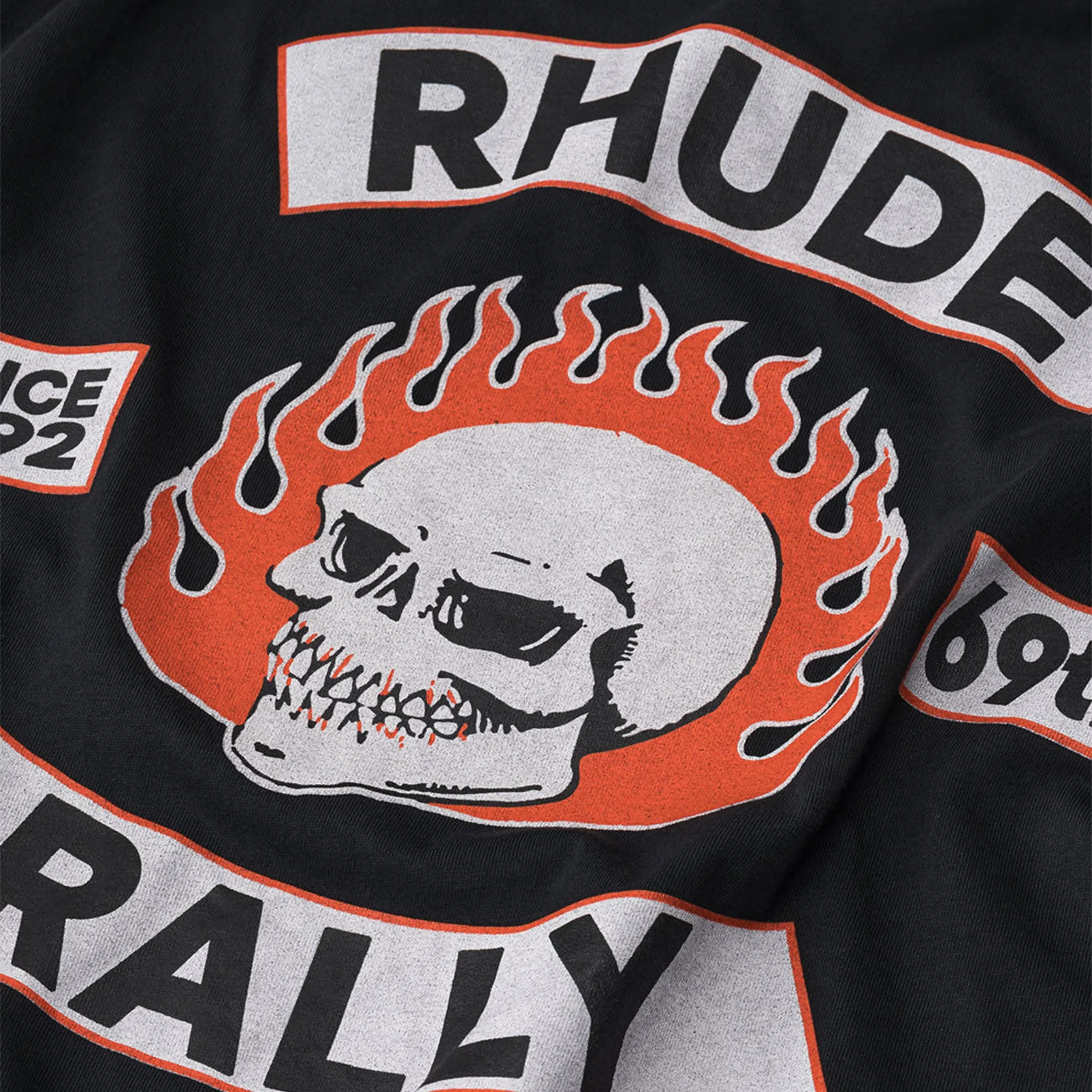Rhude Long Sleeve Rhude 92 Rally T-shirt Vintage Black