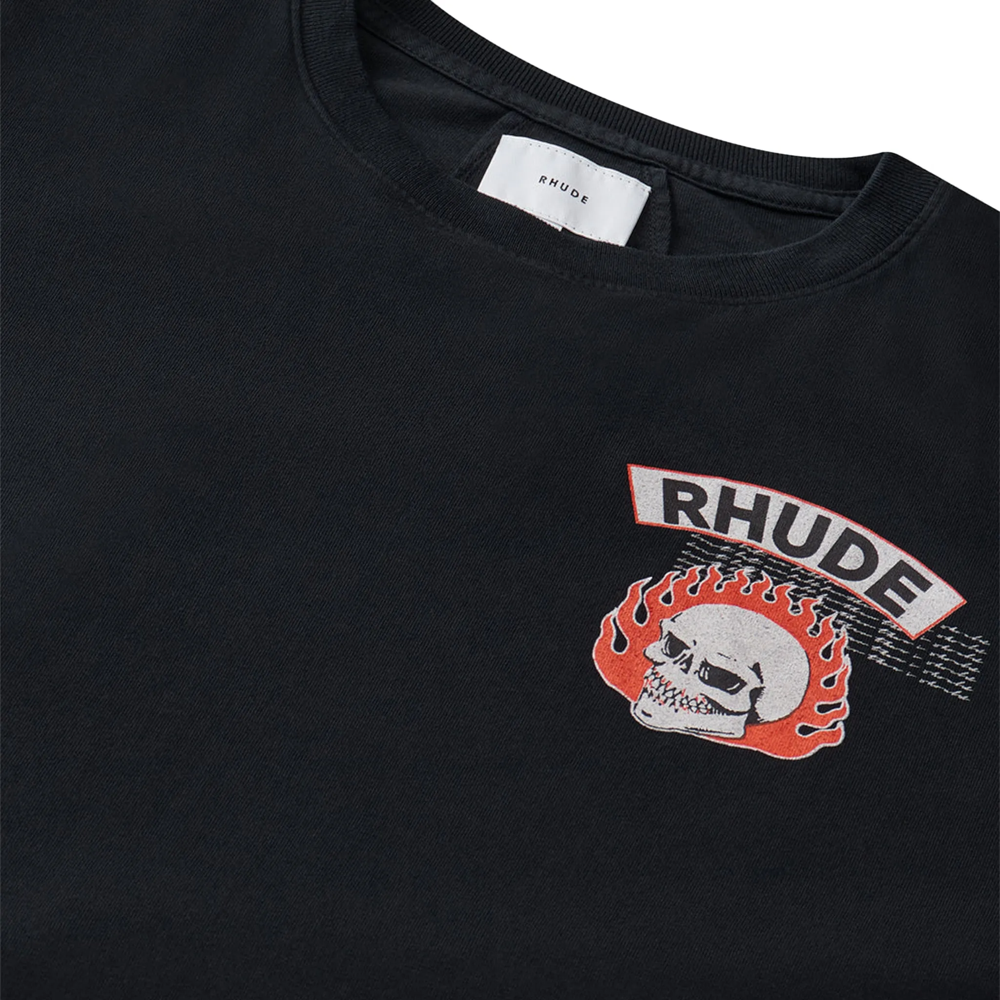 Rhude Long Sleeve Rhude 92 Rally T-shirt Vintage Black