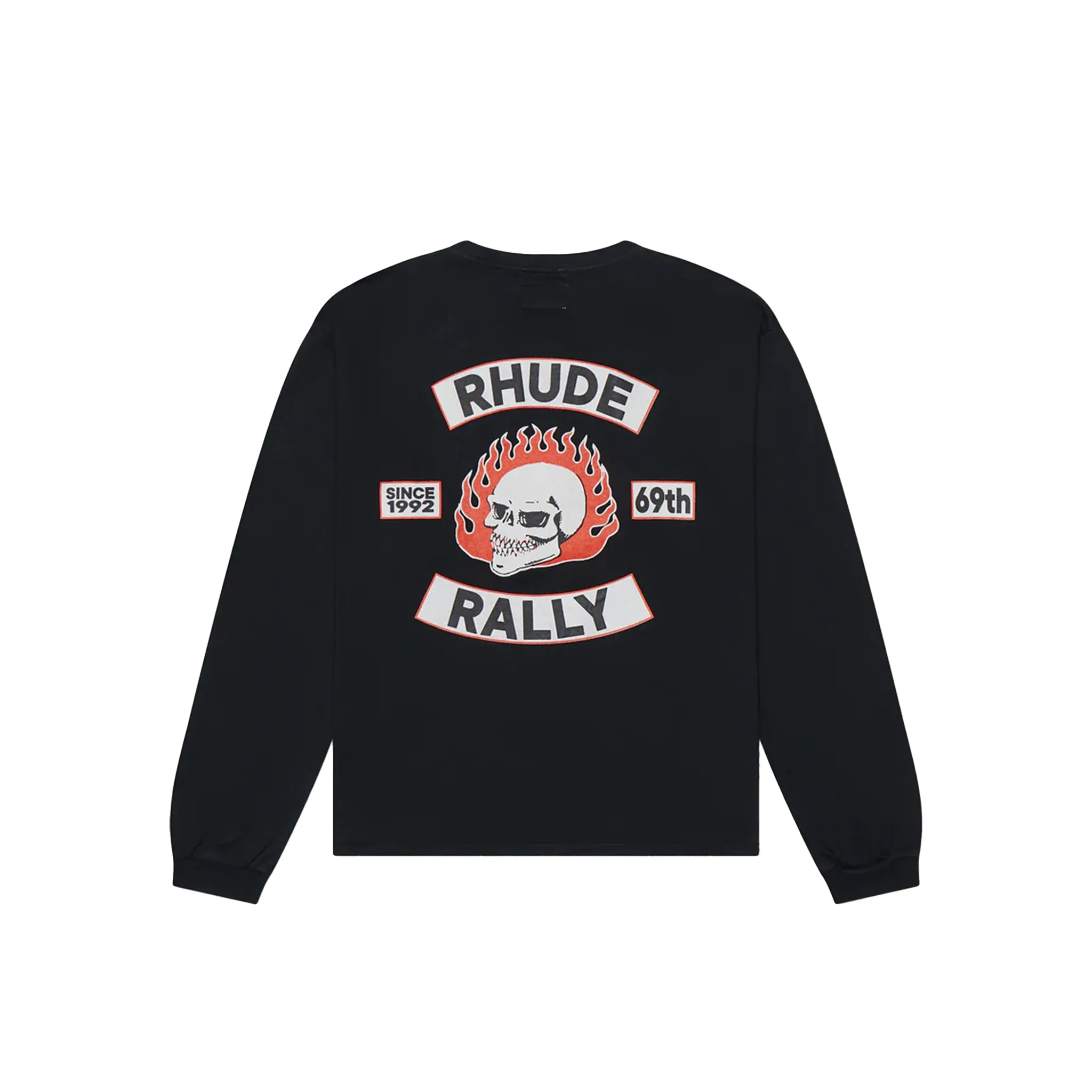 Rhude Long Sleeve Rhude 92 Rally T-shirt Vintage Black