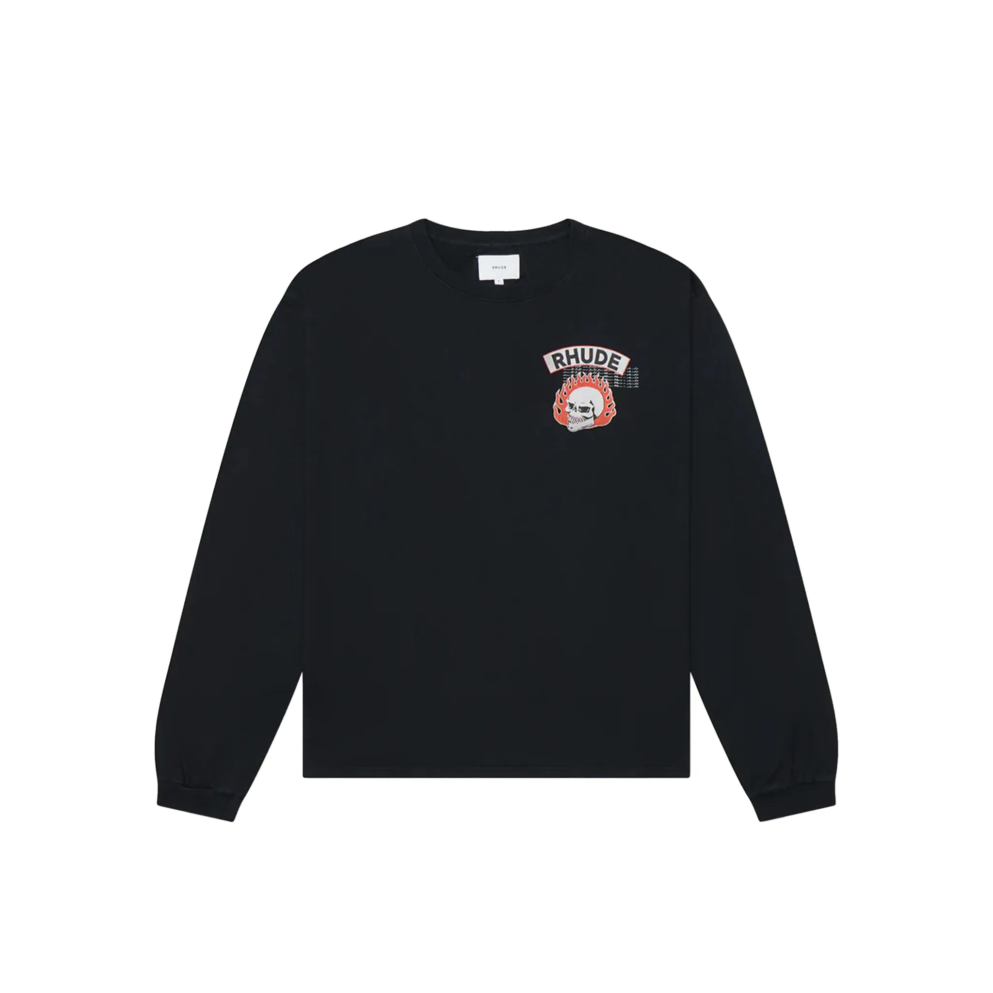 Rhude Long Sleeve Rhude 92 Rally T-shirt Vintage Black