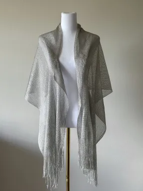 Silver Glitter Shawl