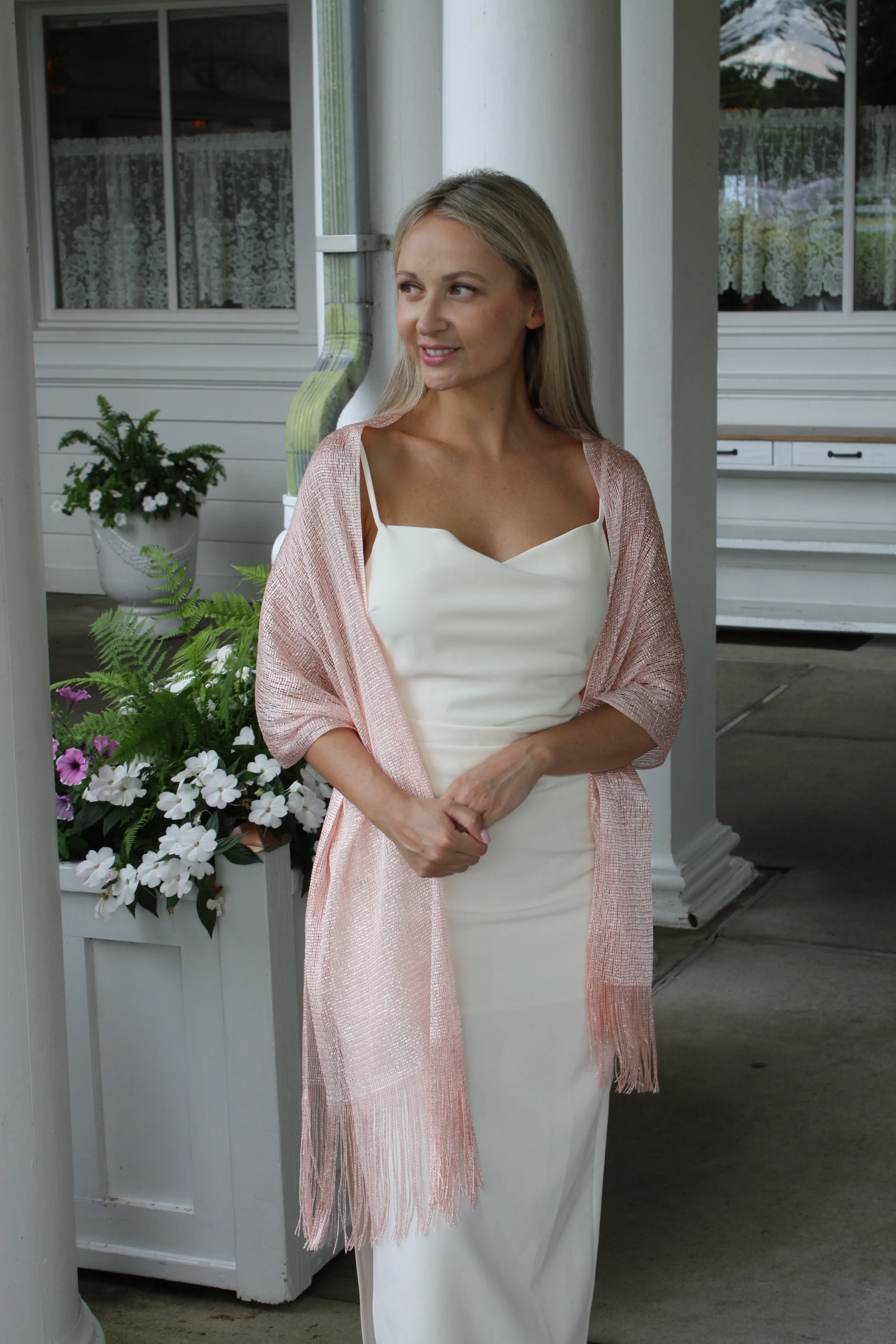 Silver Glitter Shawl