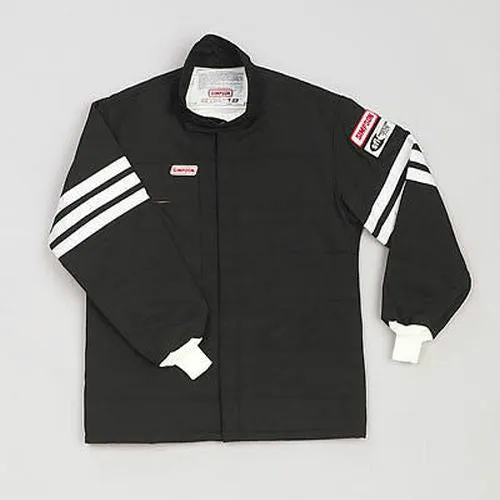 Simpson - 2 Layer Driving Jacket Large, Black Gabardine Nomex SFI-5
