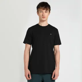 Solid Stretch T-shirt -  Black