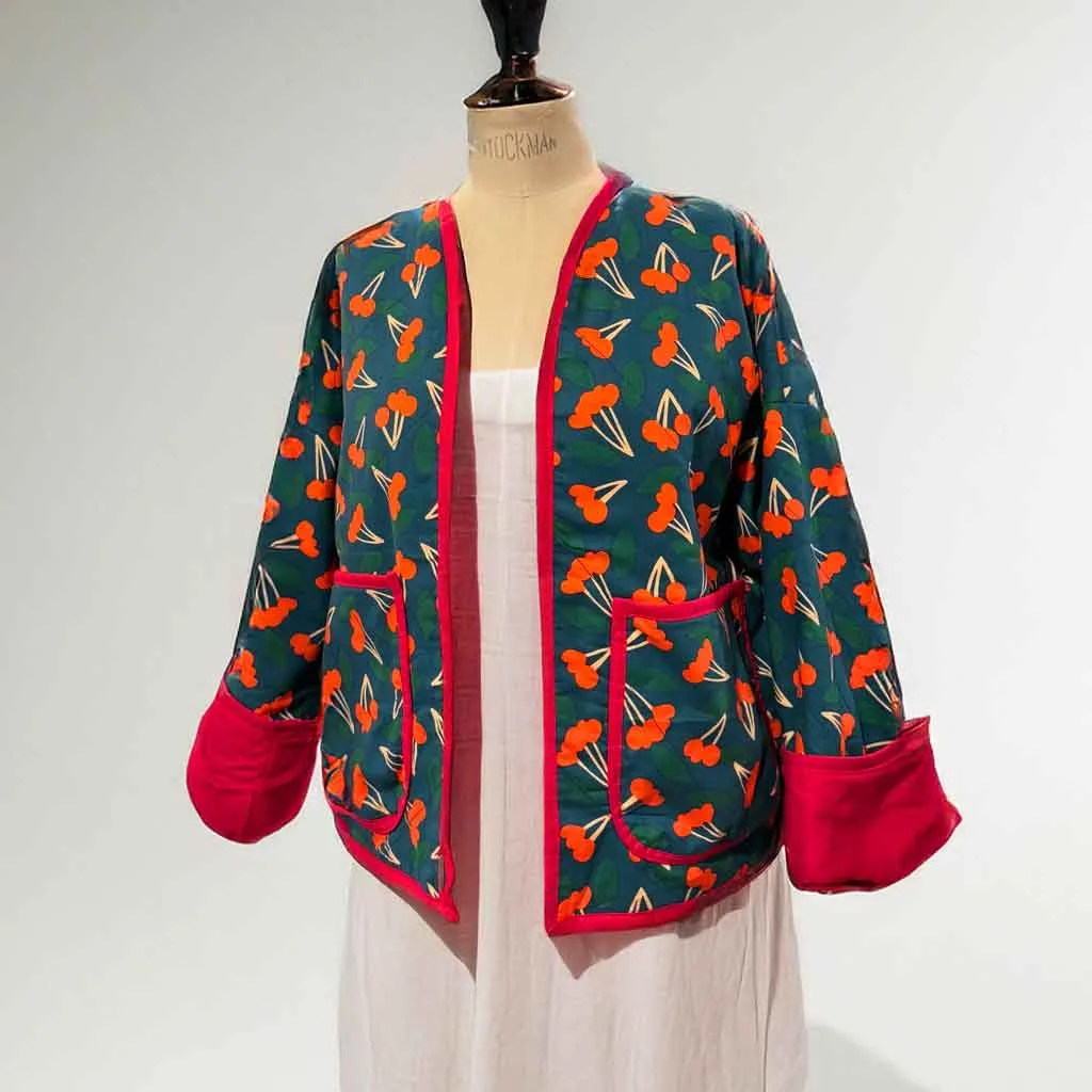 Sour Cherries Quilt Jacket