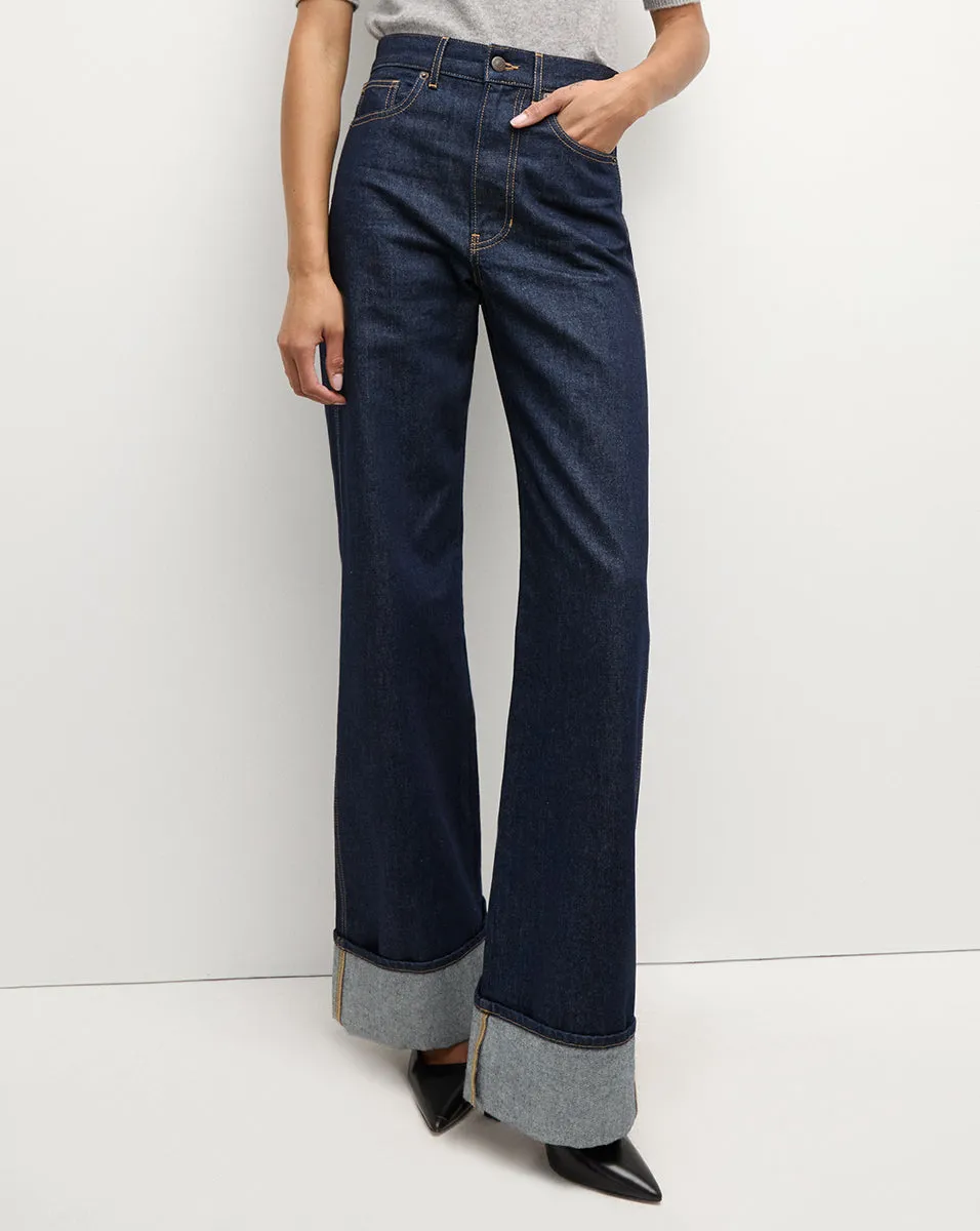 Taylor Cuffed Wide-Leg Jean