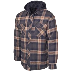 Tough Duck Front Quilted Hooded Flannel Jacket