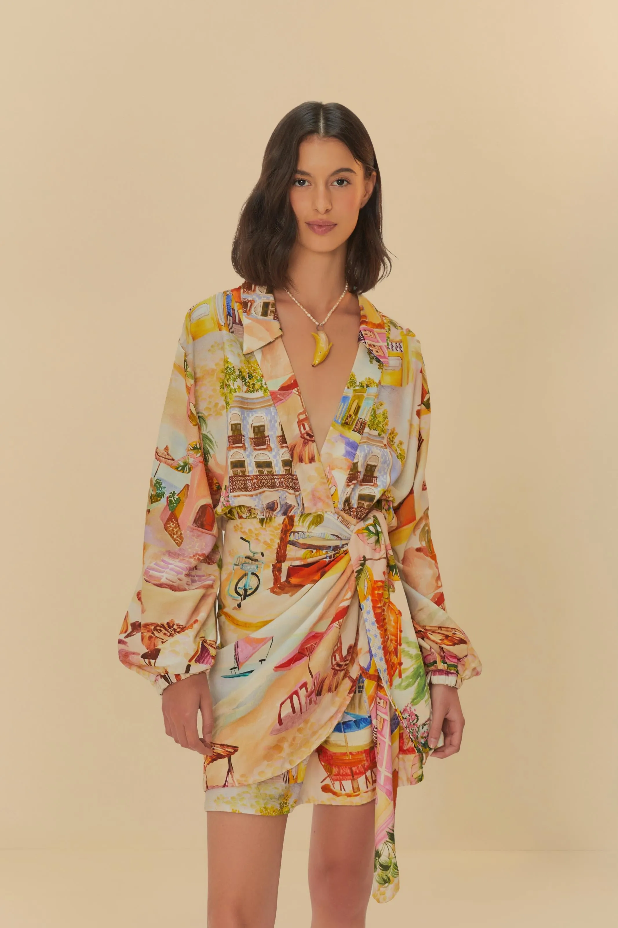 Vestido Curto Transpasse Aracati