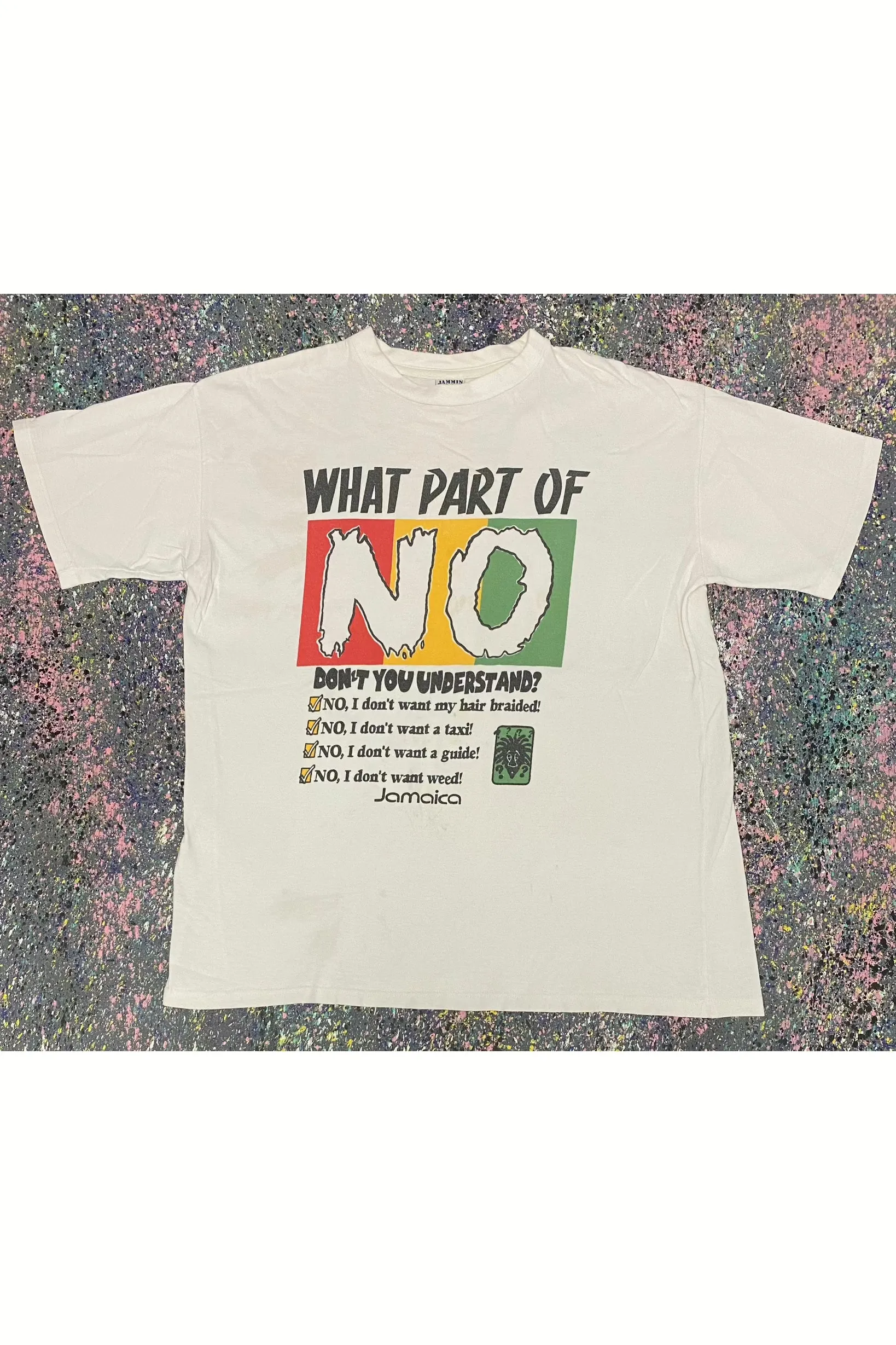 Vintage Jammin' Tees What Part of No Don't You Understand Tee- XXL