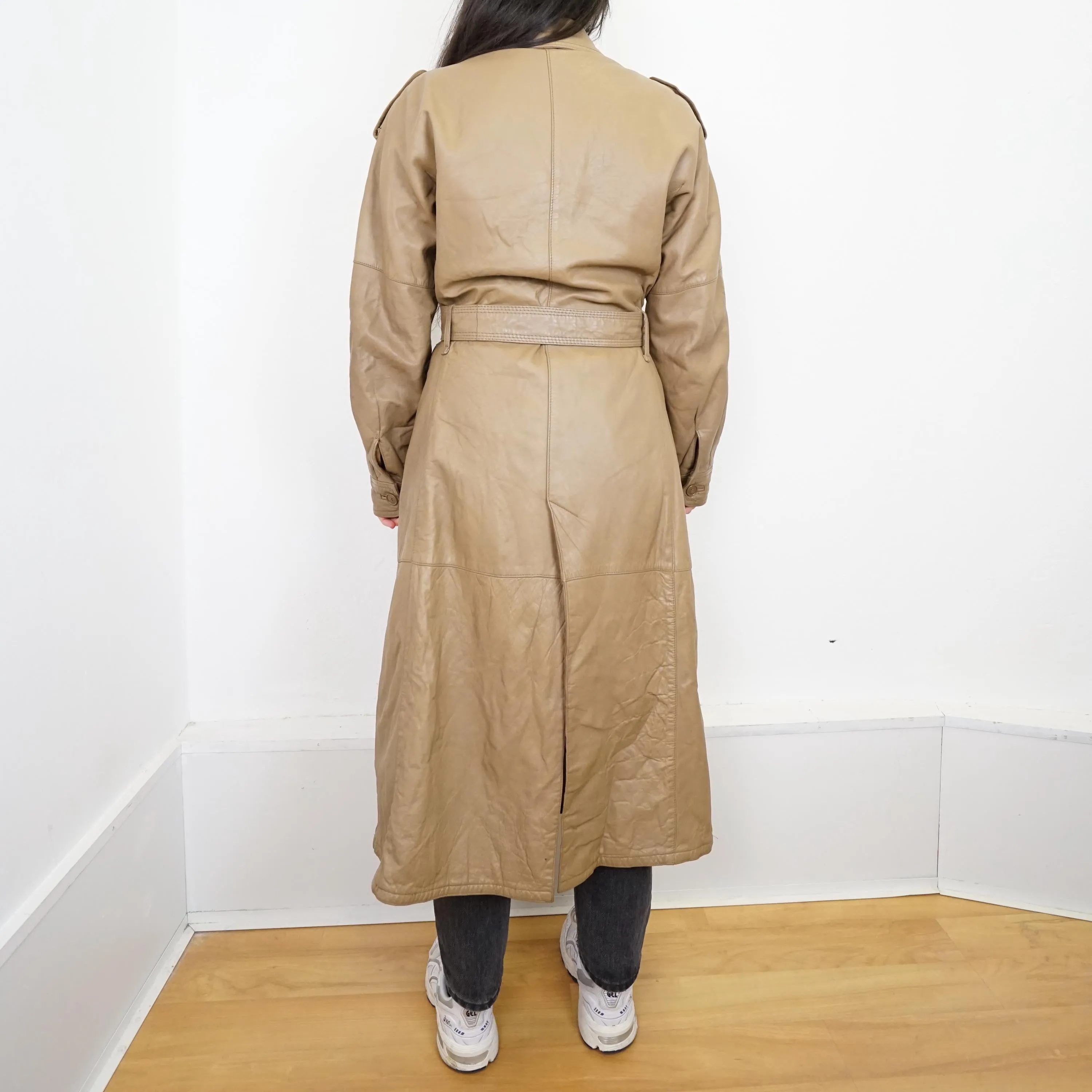 Vintage Leather Coat Size M