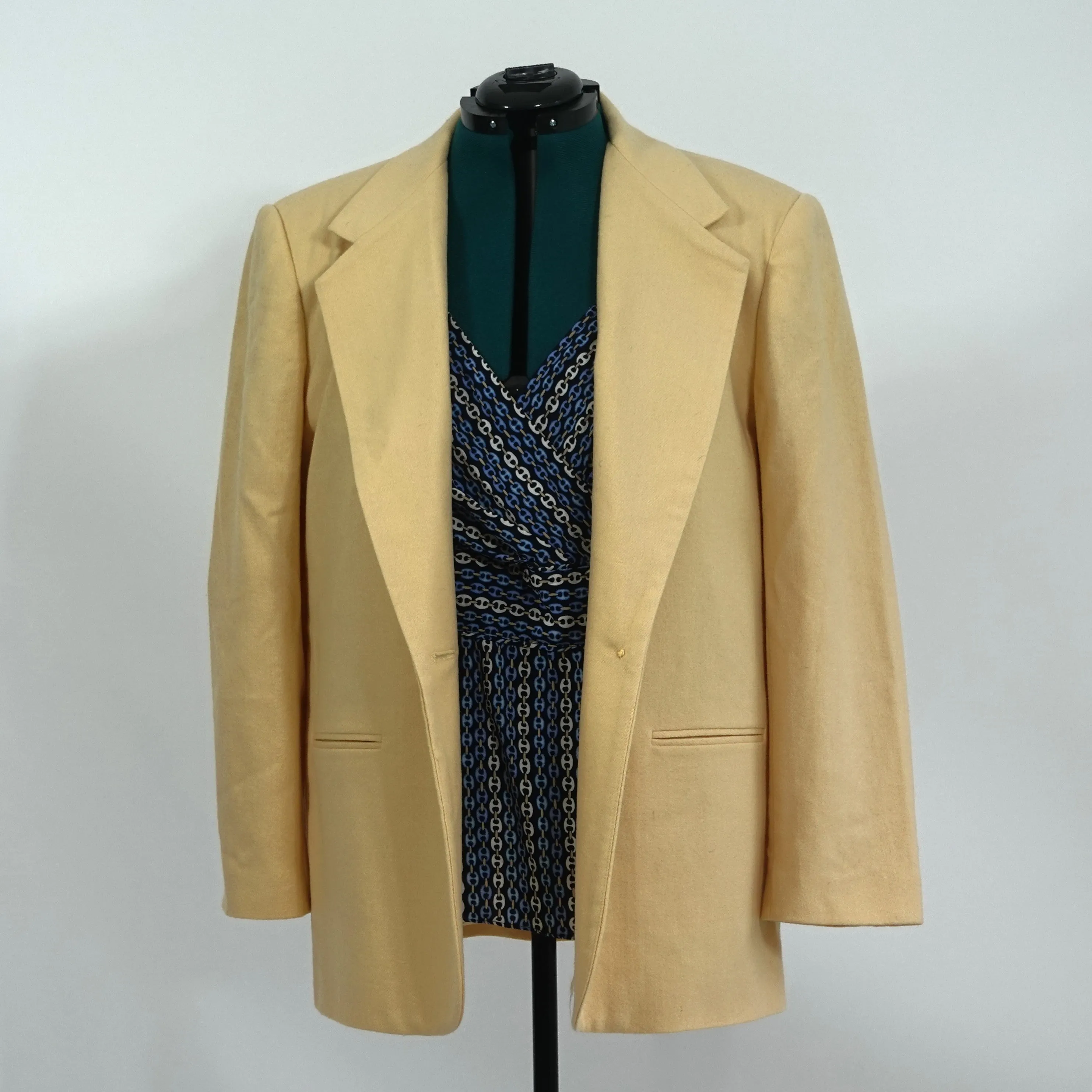Vintage Pale Yellow Blazer