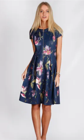VS7066-1TB Front Zipper A-Line Dress (Pack)