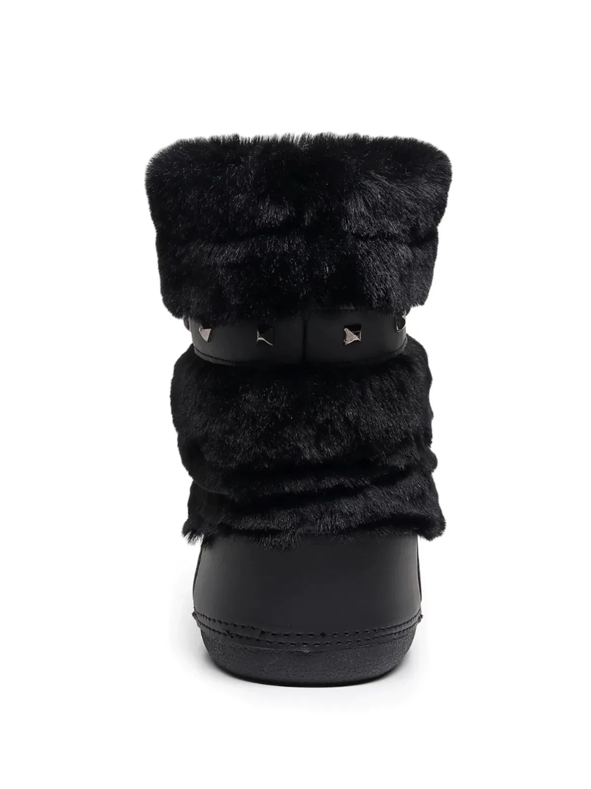 Wenkouban-Winter 2024 New American Retro Design 1980s fashion y2k outfits Arctic Luxe Fur Boots