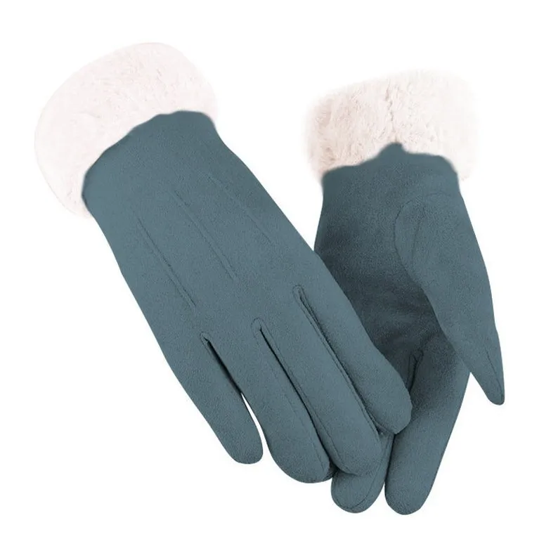 Winter Elegance: Touchscreen Cotton Gloves for Women - Stylish, Warm, and Eco-Friendly