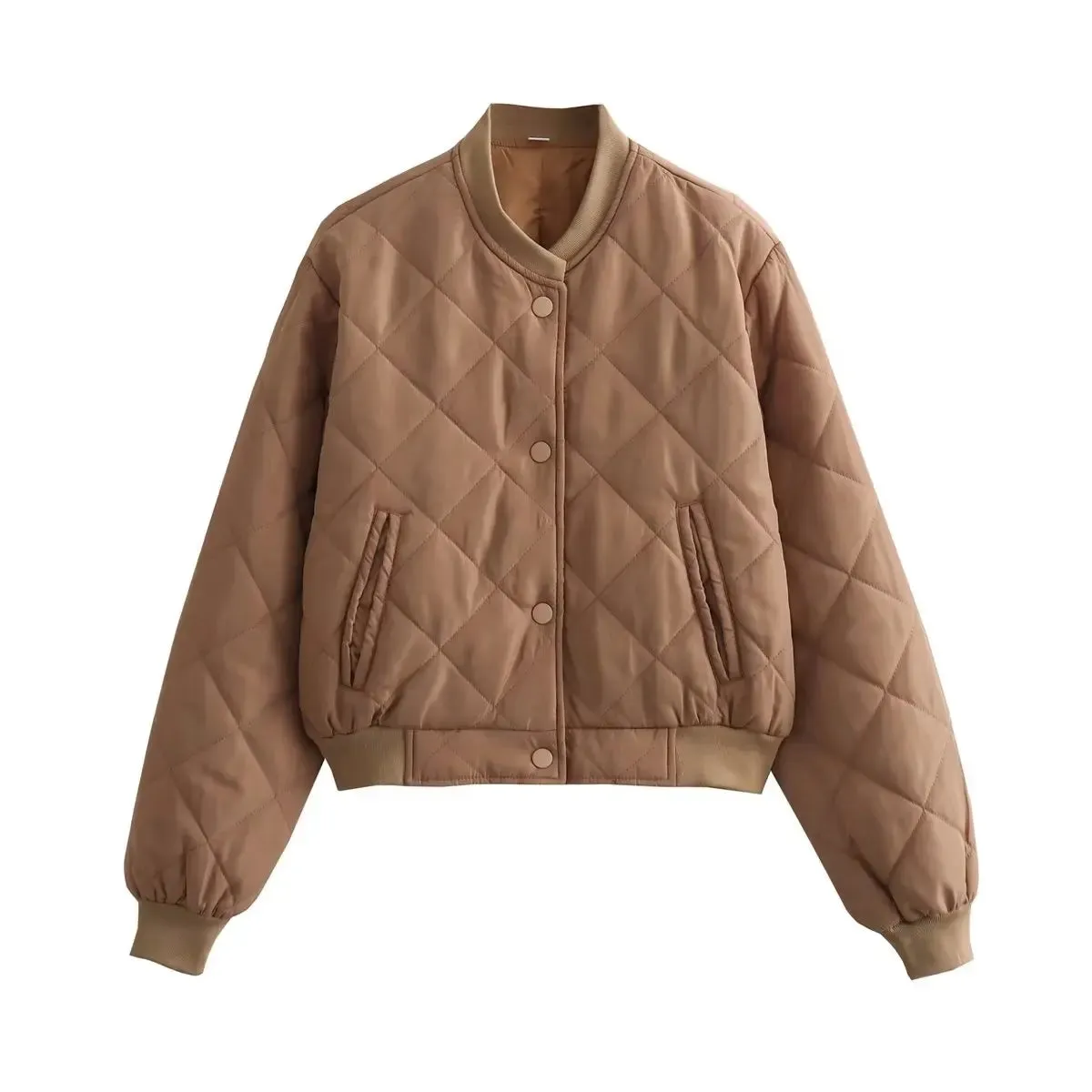Women's Quilted Bomber Jacket