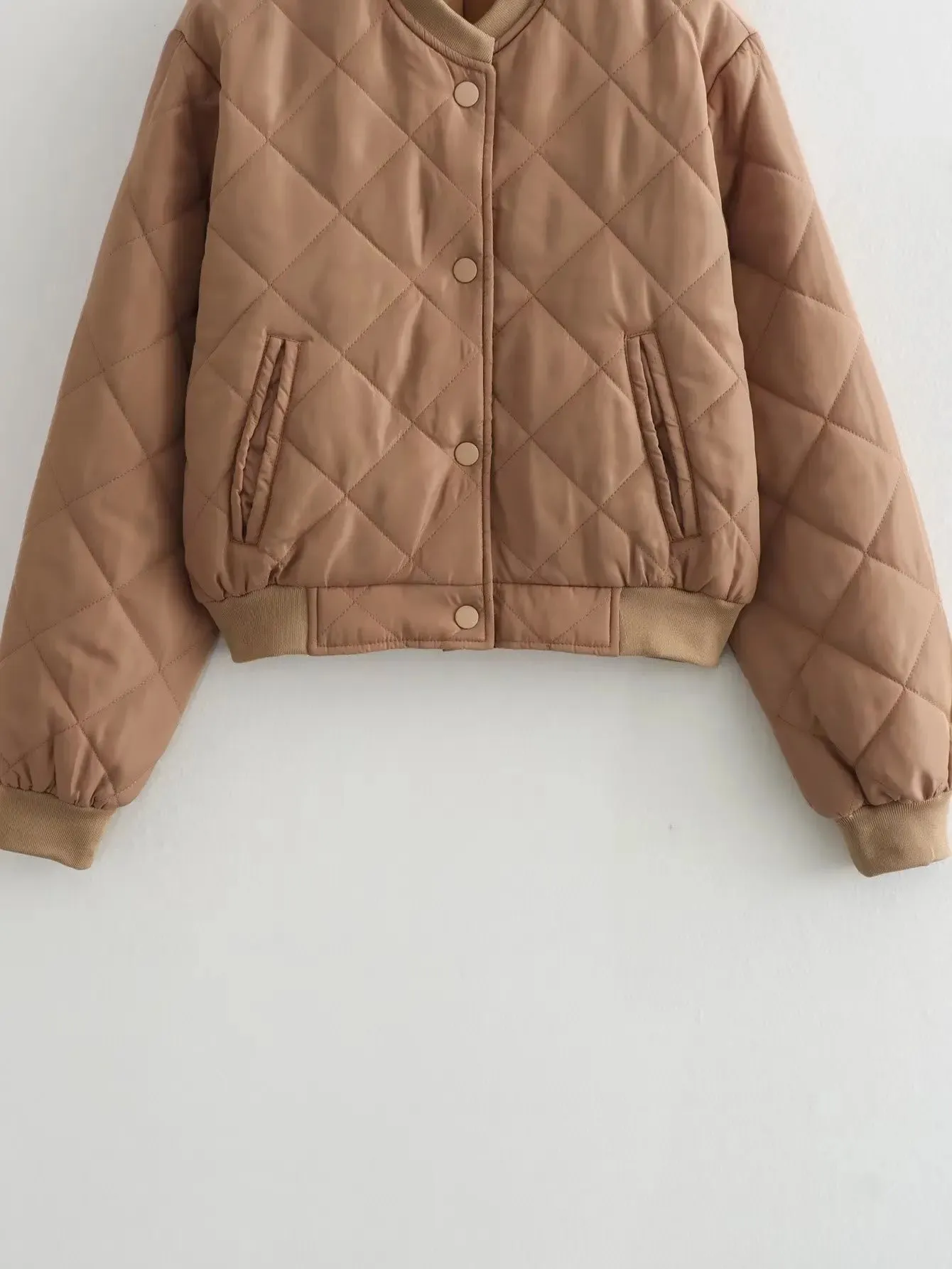 Women's Quilted Bomber Jacket