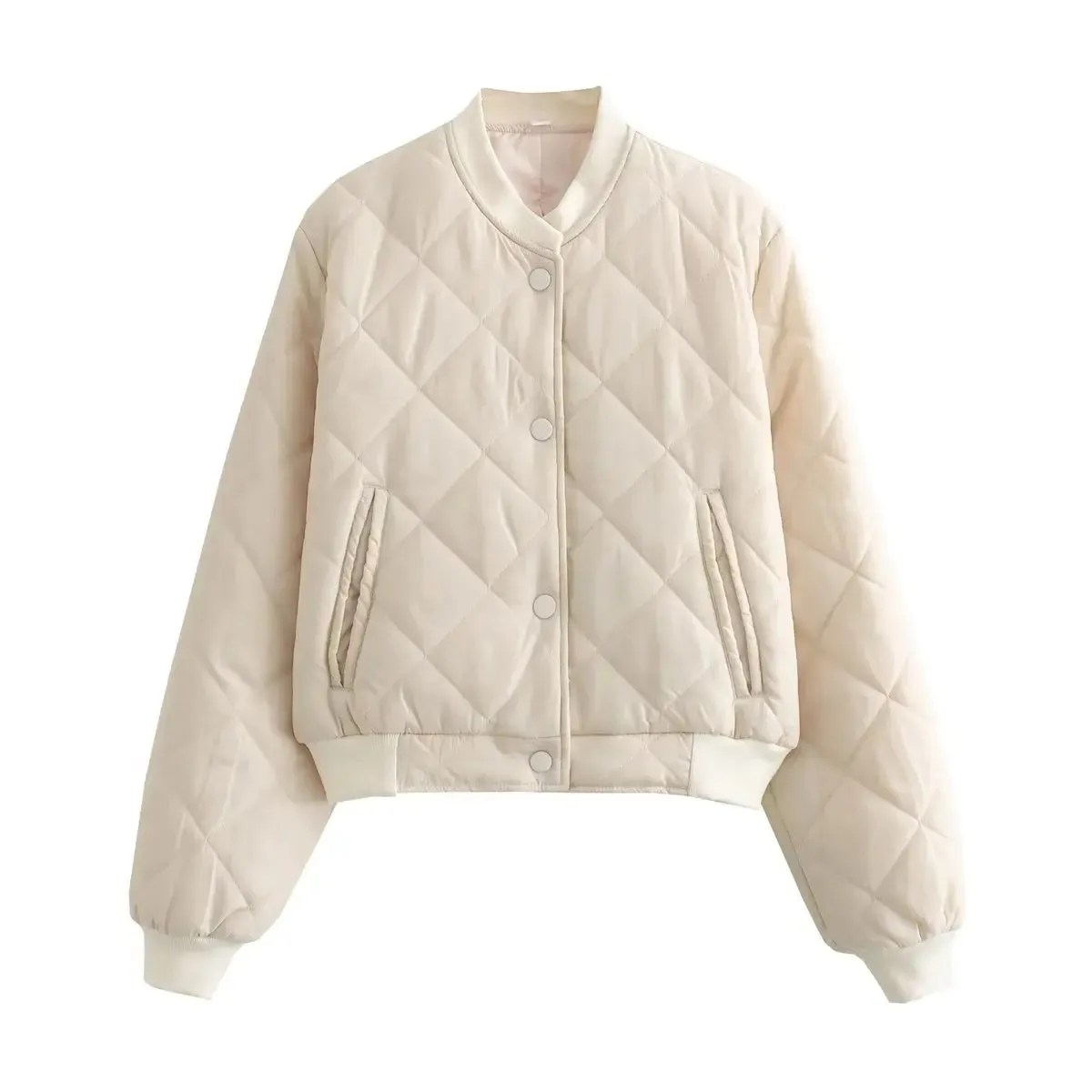 Women's Quilted Bomber Jacket